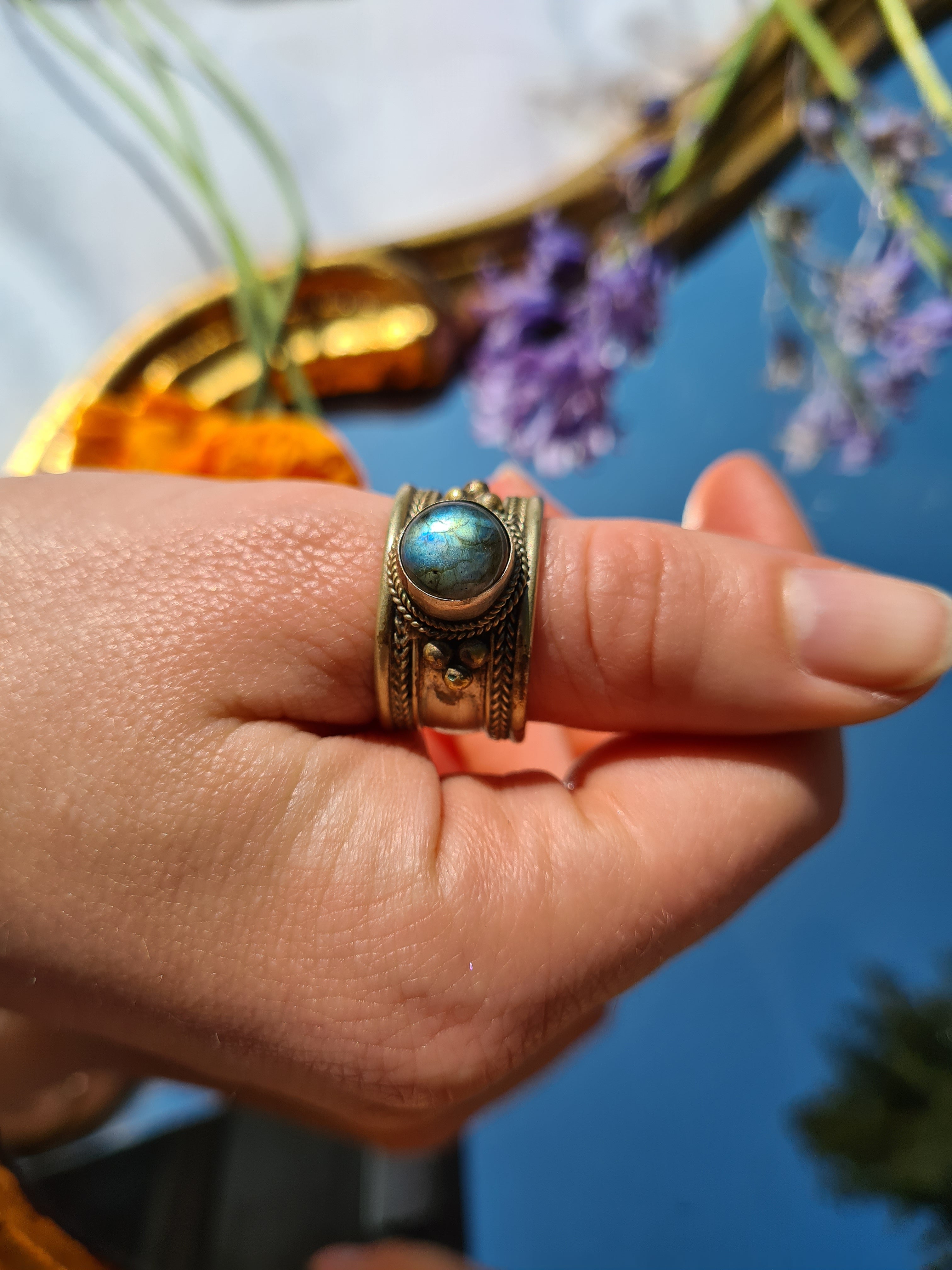Ring mit Labradorit - RareRags