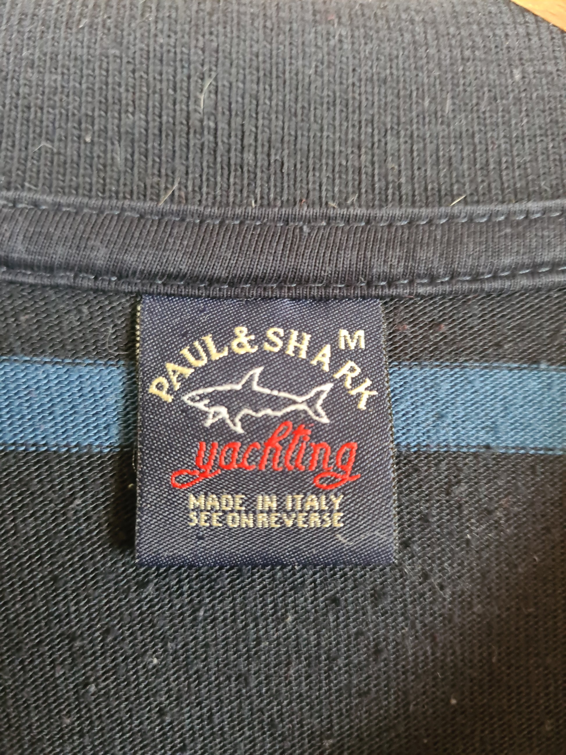 Vintage Paul Shark Sweater mit Polokragen Bunt M - RareRags