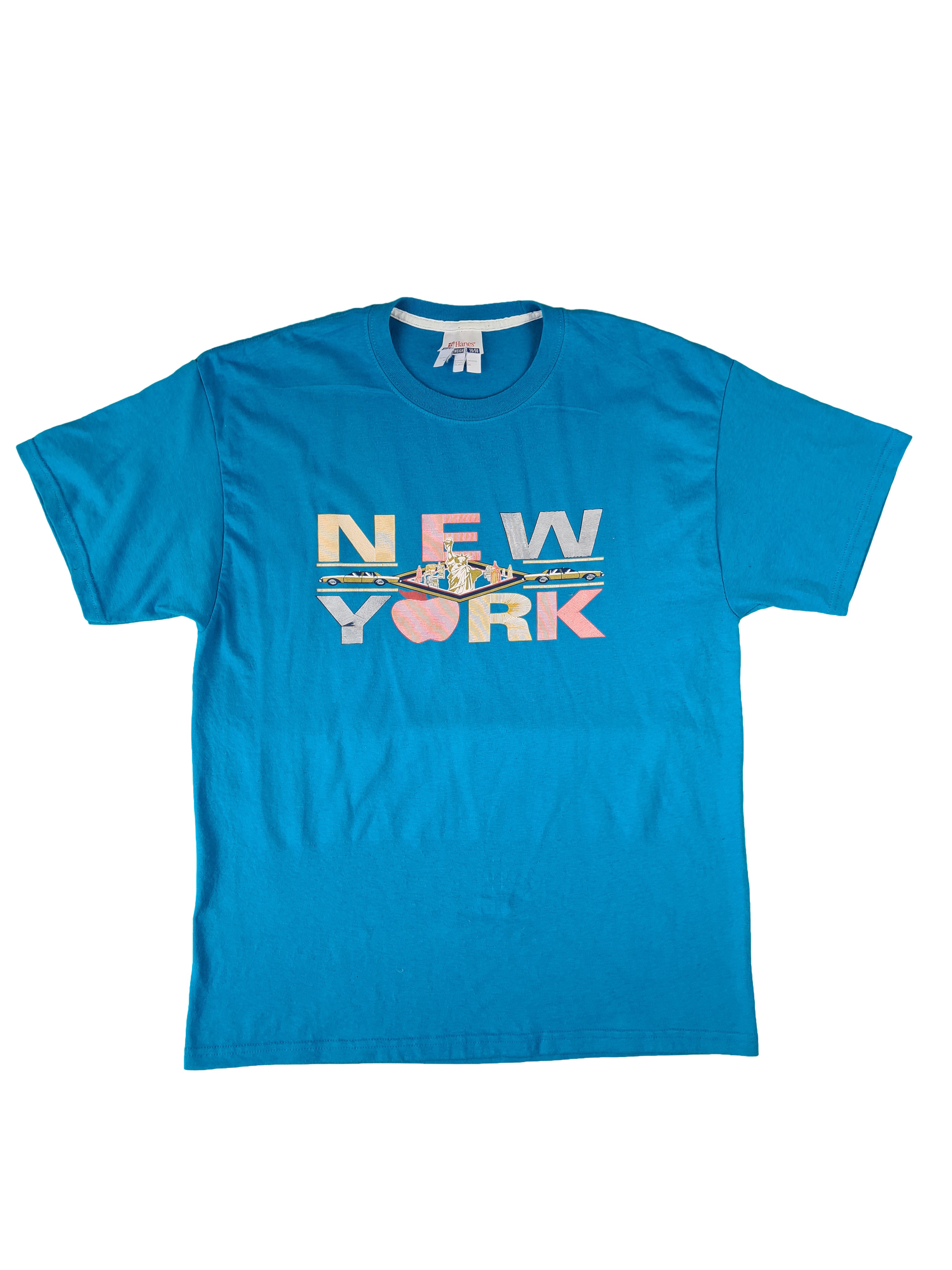 Hanes New York Tee Blaugrün XL - RareRags