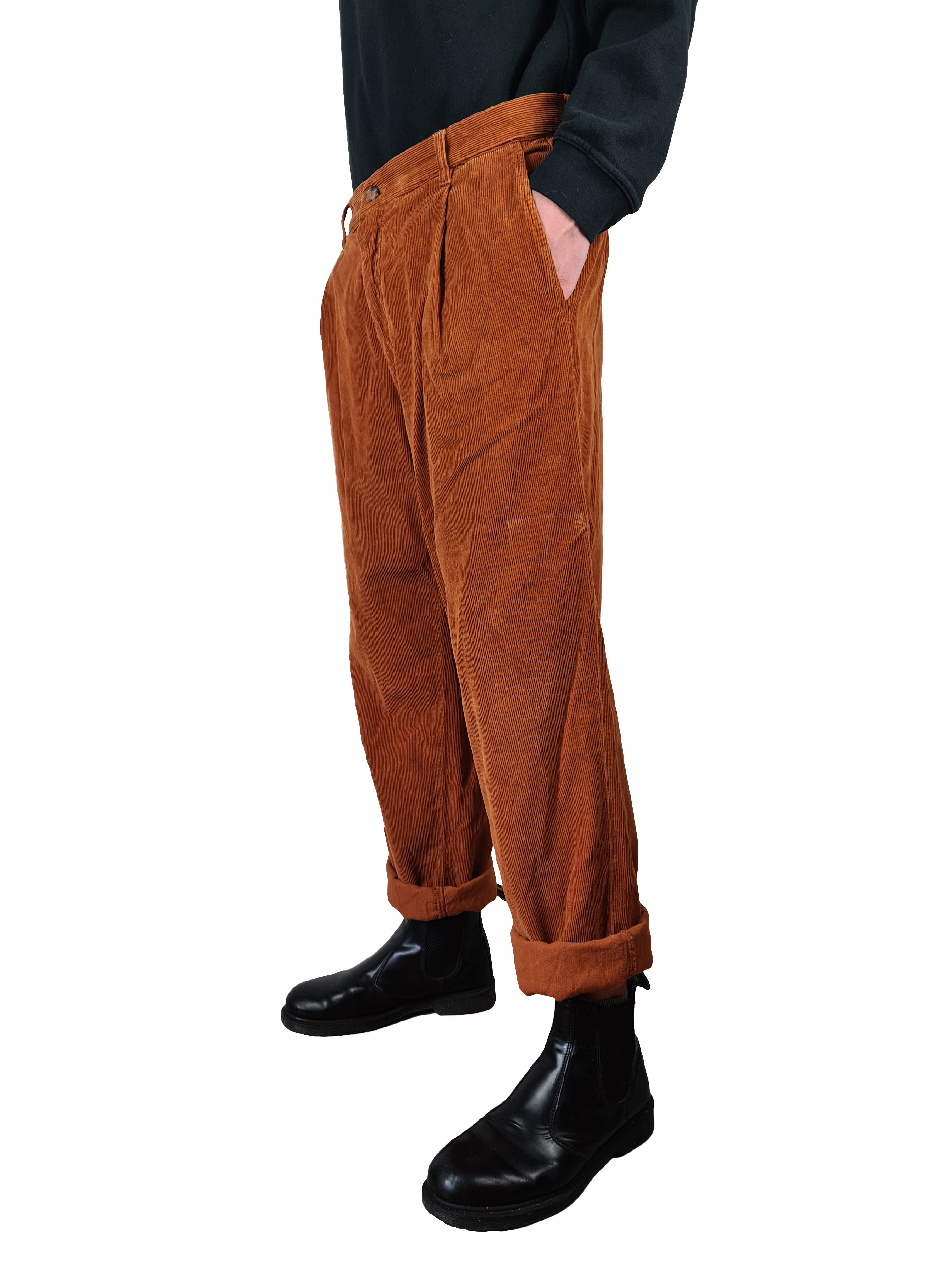 Ermenegildo Zegna Designer Cordhose Rost L-XL - RareRags