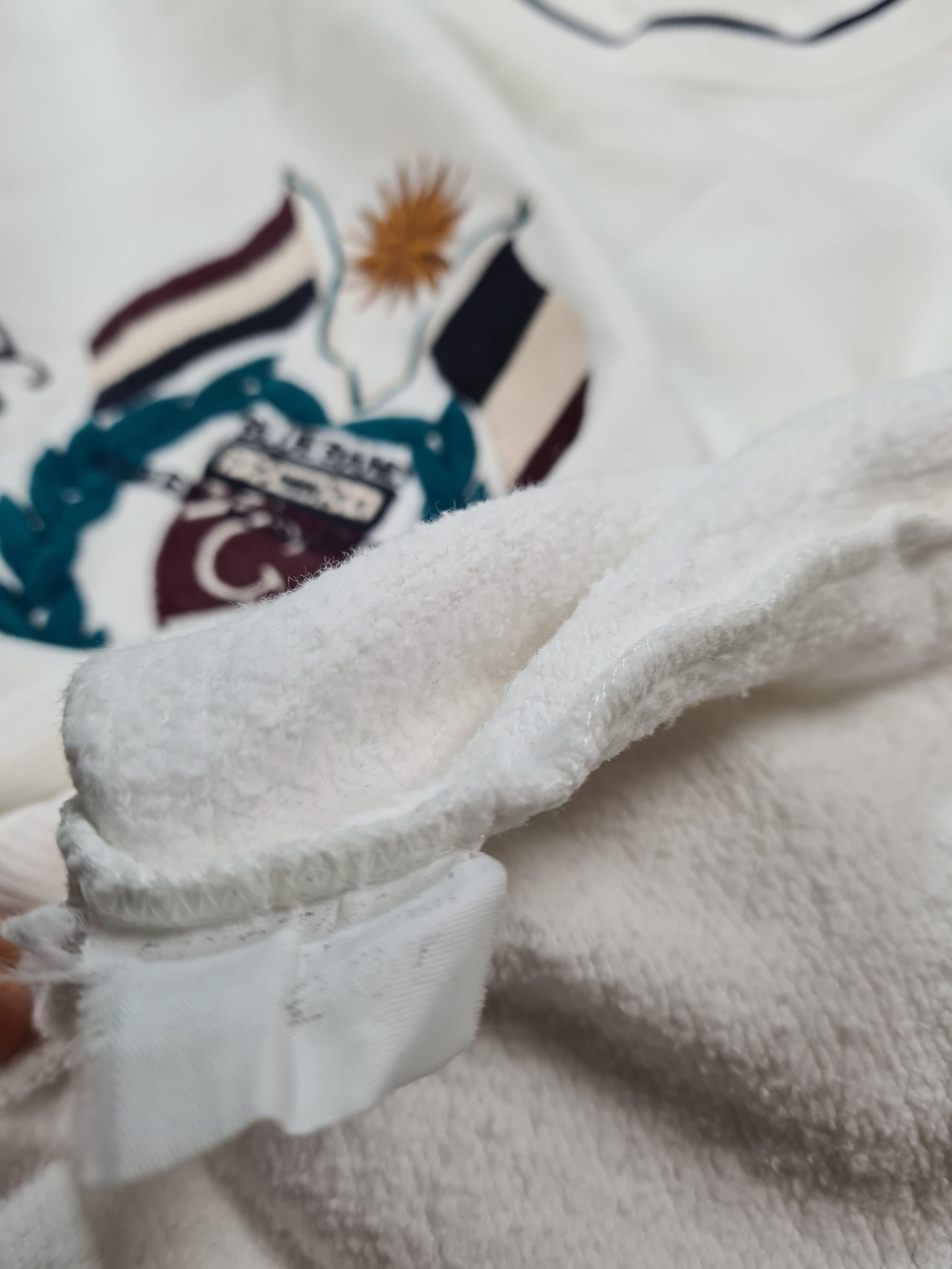 Vintage Champione Sweater Challange Bestickt Weiß XL - RareRags