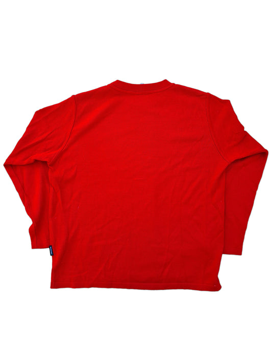 Vintage Versace Jeans Couture Strickpulli/Sweater Merino Rot XL
