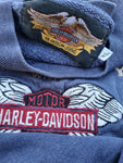 Vintage Harley-Davidson Sweater Buy Amercian Top Quality Bestickt Used Look Dunkelblau XL