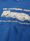 Rare! Vintage Hanes Sweater Ifa-mobile DDR Bedruckt Blau XL
