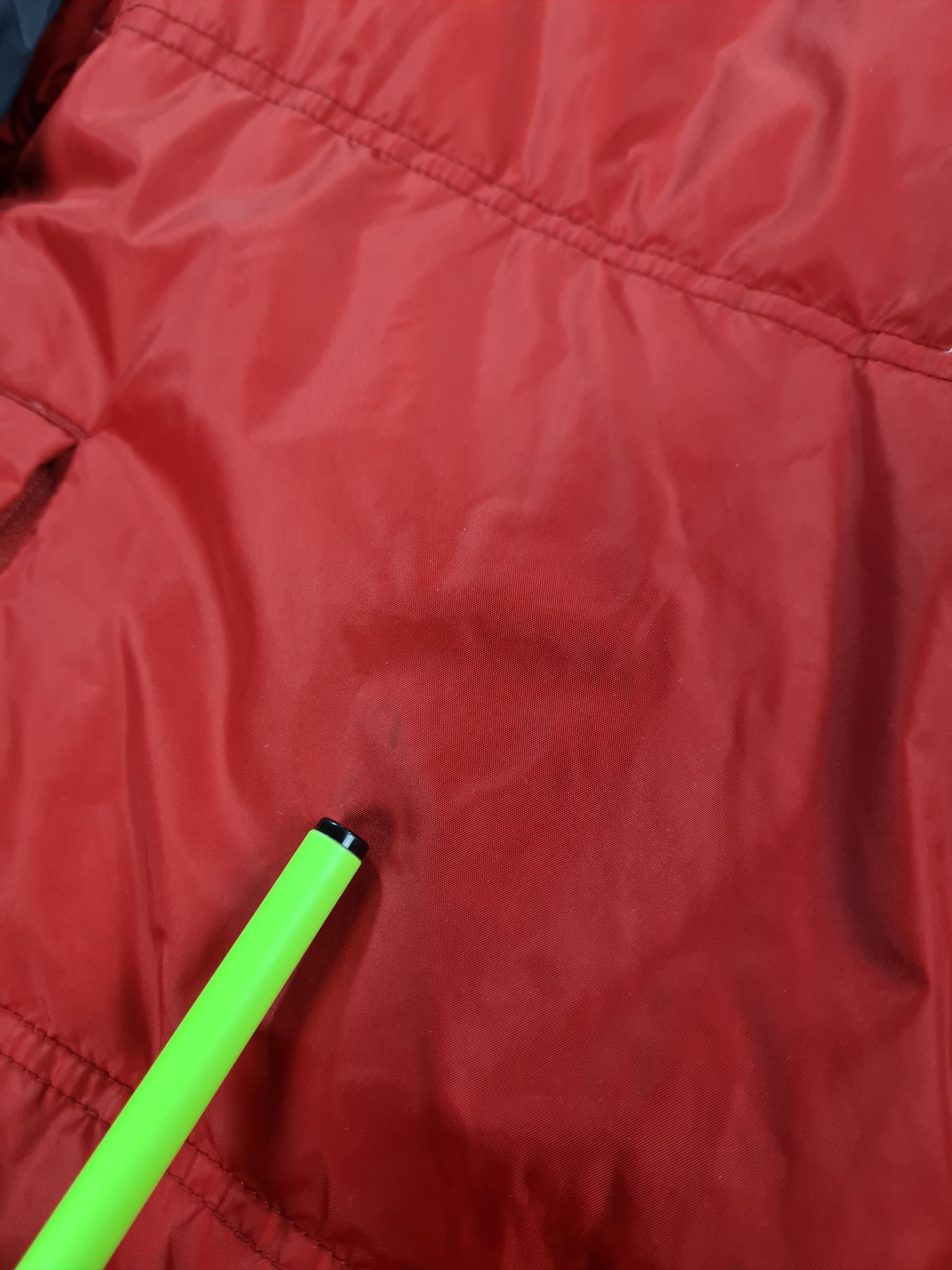 Vintage Helly Hansen Daunenjacke Basic Bestickt Rot/Anthrazit XL - RareRags