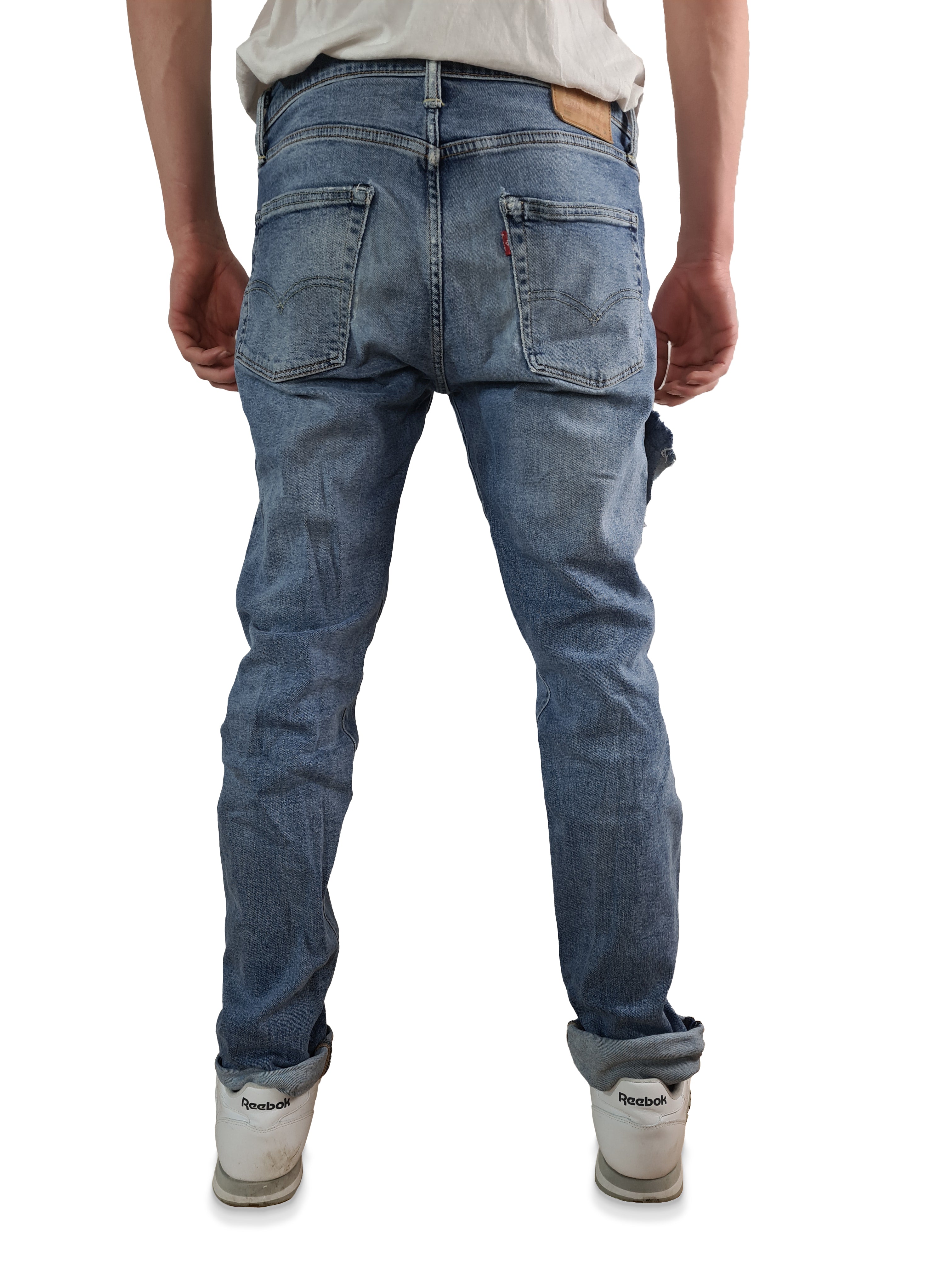 Moderne Levis Jeans 502 Used Look Hellblau W 32 L 34 - RareRags