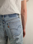 Vintage Levis Jeans No Patch Used Look Hellblau W31 L30