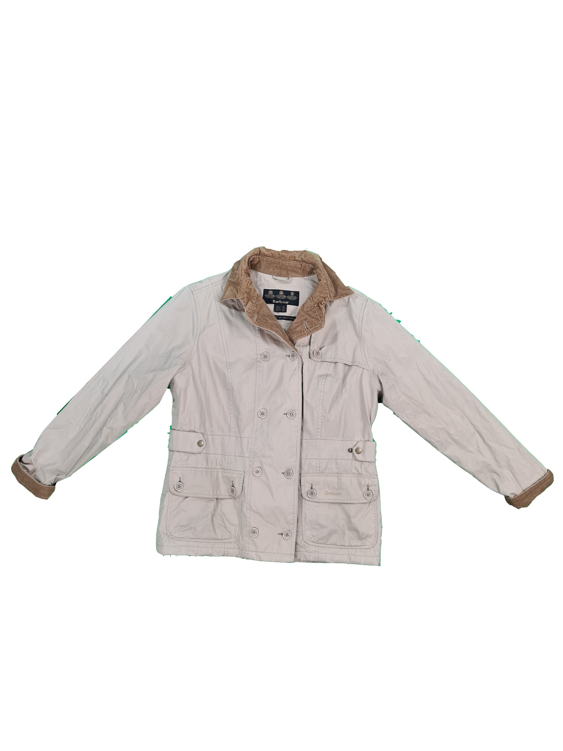 Basic Barbour Outdoor Damenjacke Waterproof And Breathable Hellbraun M-L - RareRags