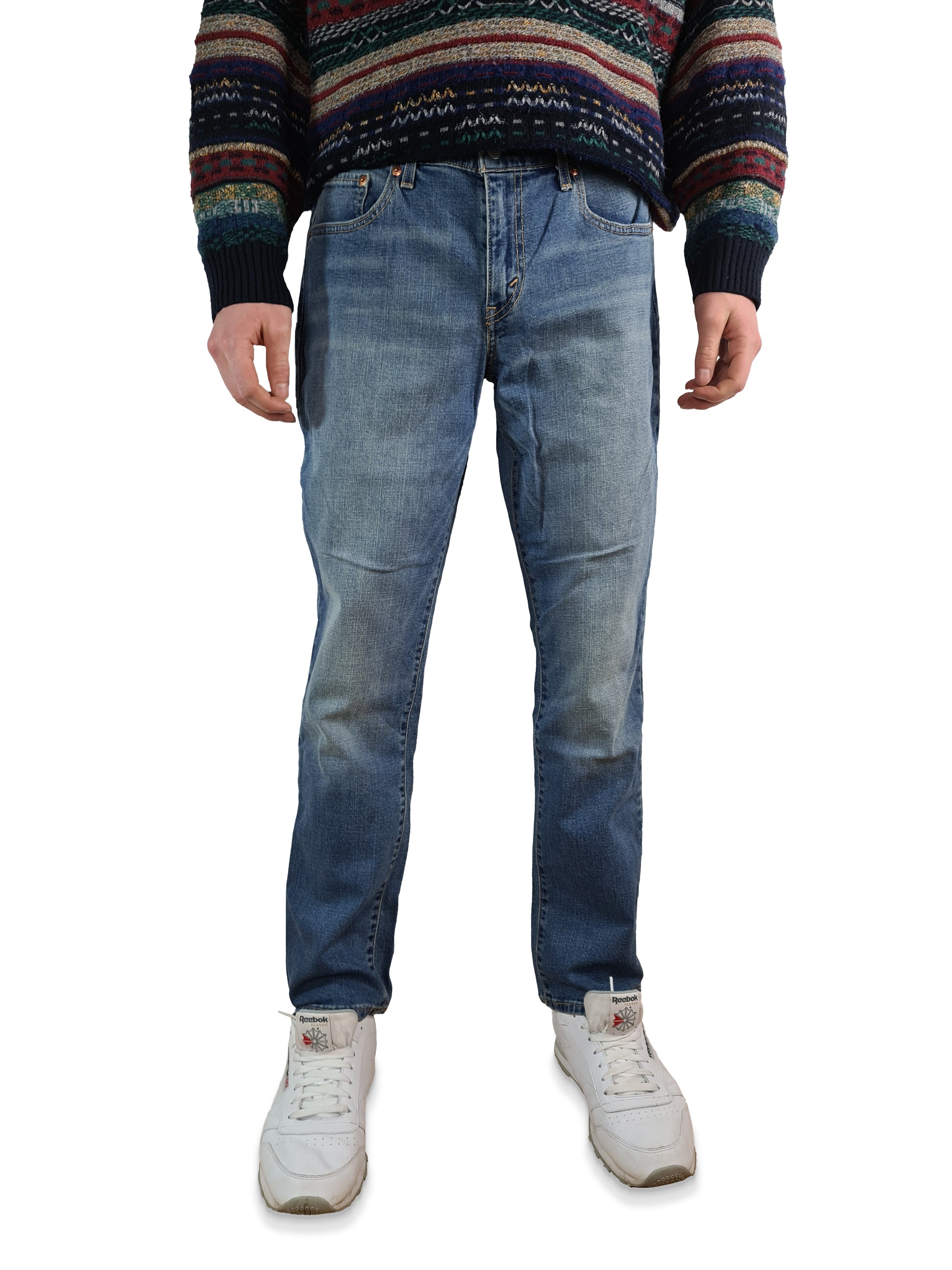 Moderne Levis Jeans 414 Relaxed Straight Hellblau W30 L32 - RareRags
