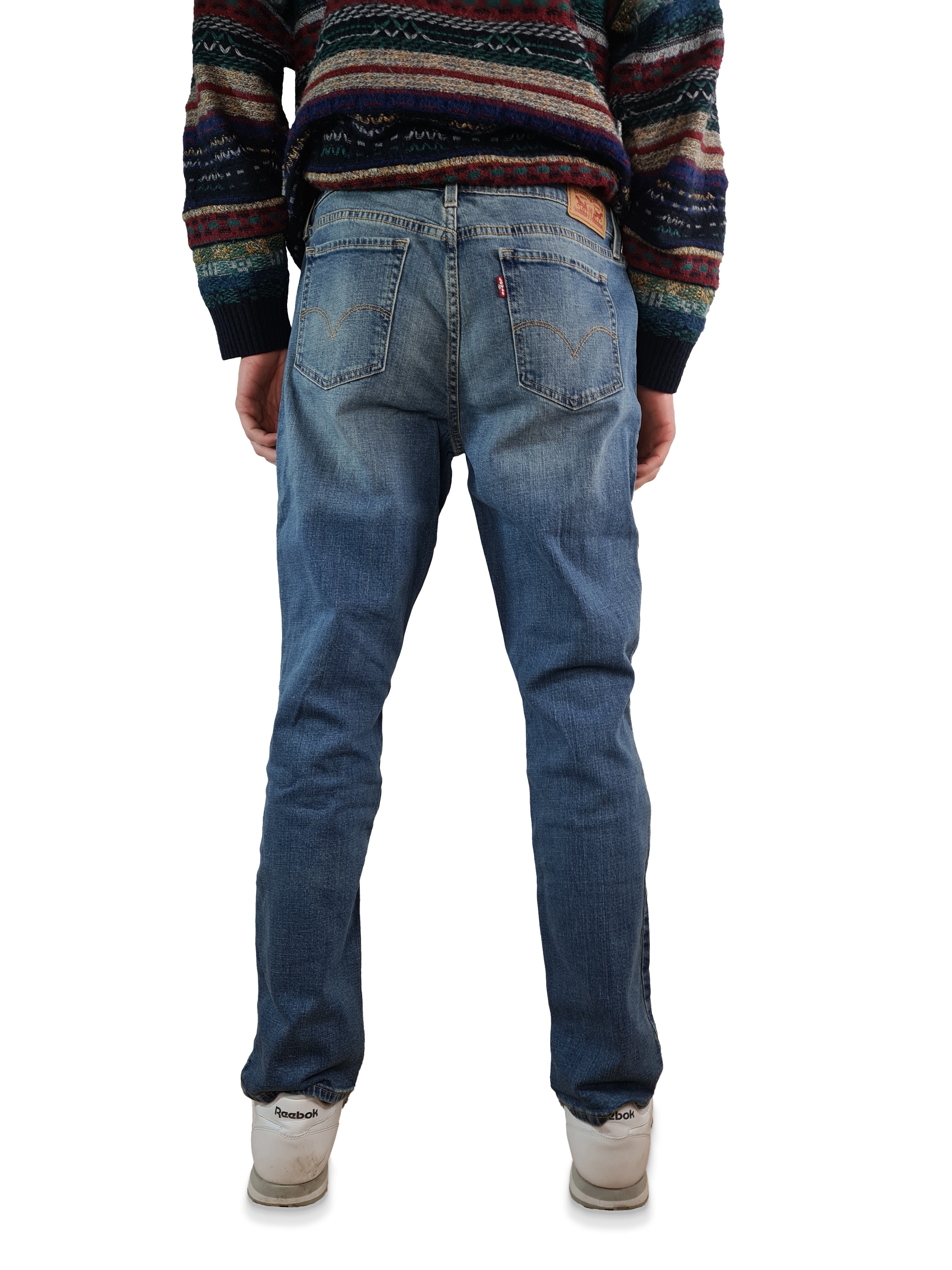 Moderne Levis Jeans 414 Relaxed Straight Hellblau W30 L32 - RareRags