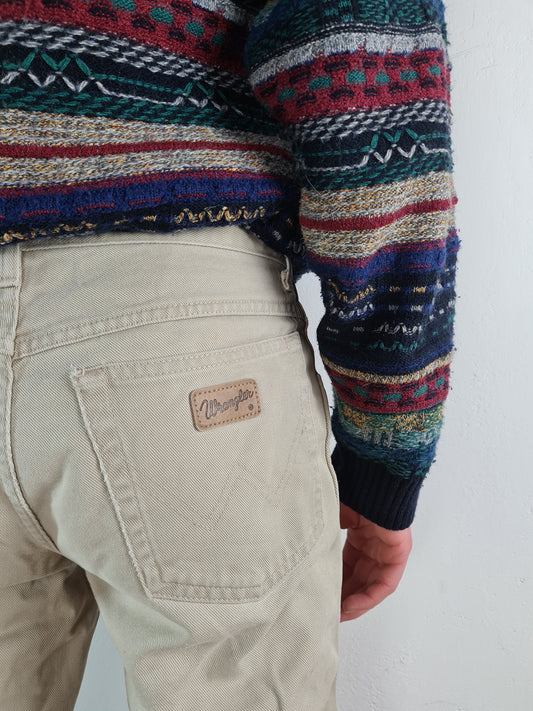 Moderne Wrangler Hose Texas Beige 31-34