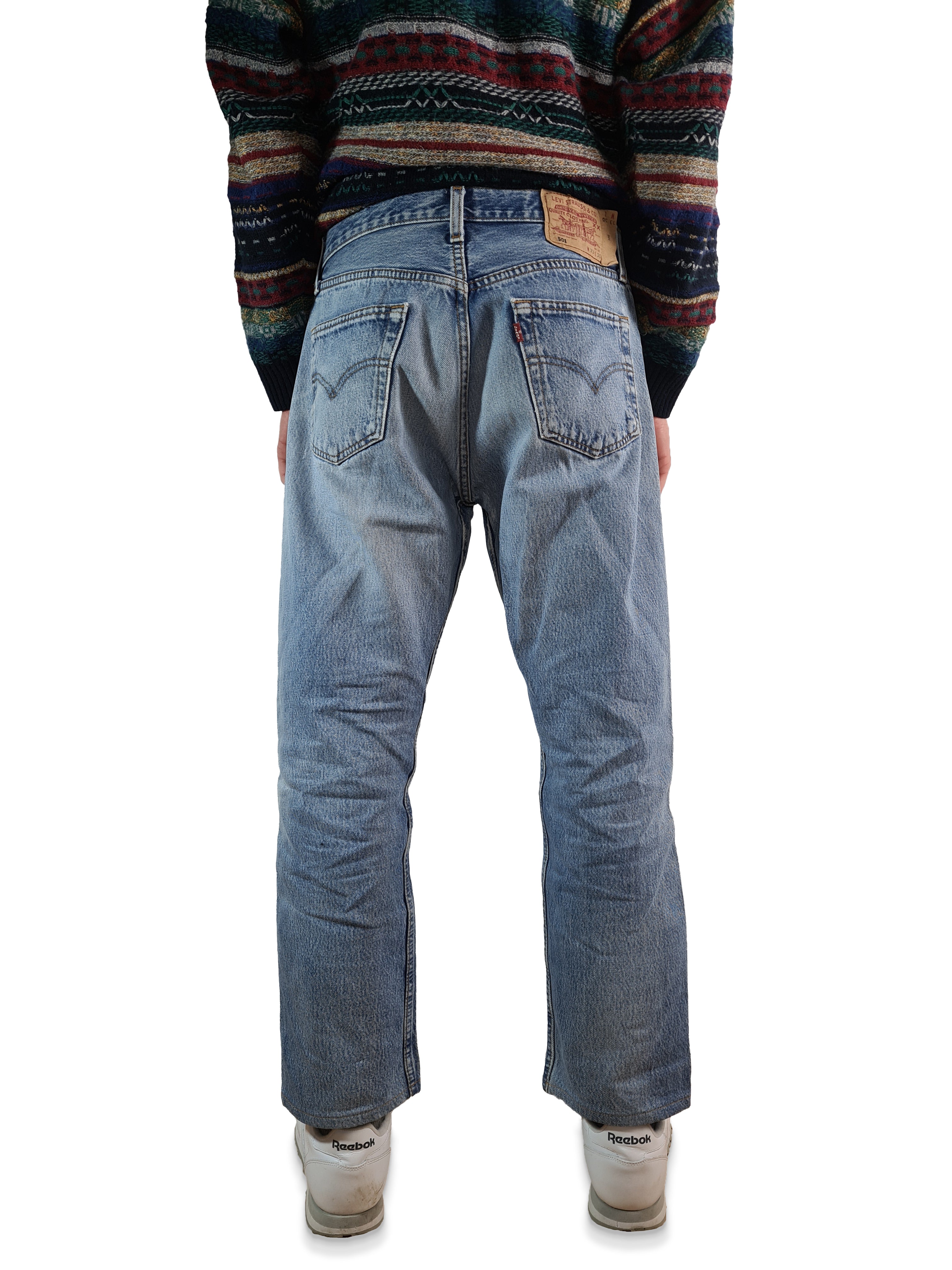 Vintage Levis Jeans 501 Hellblau W33 L30 - RareRags