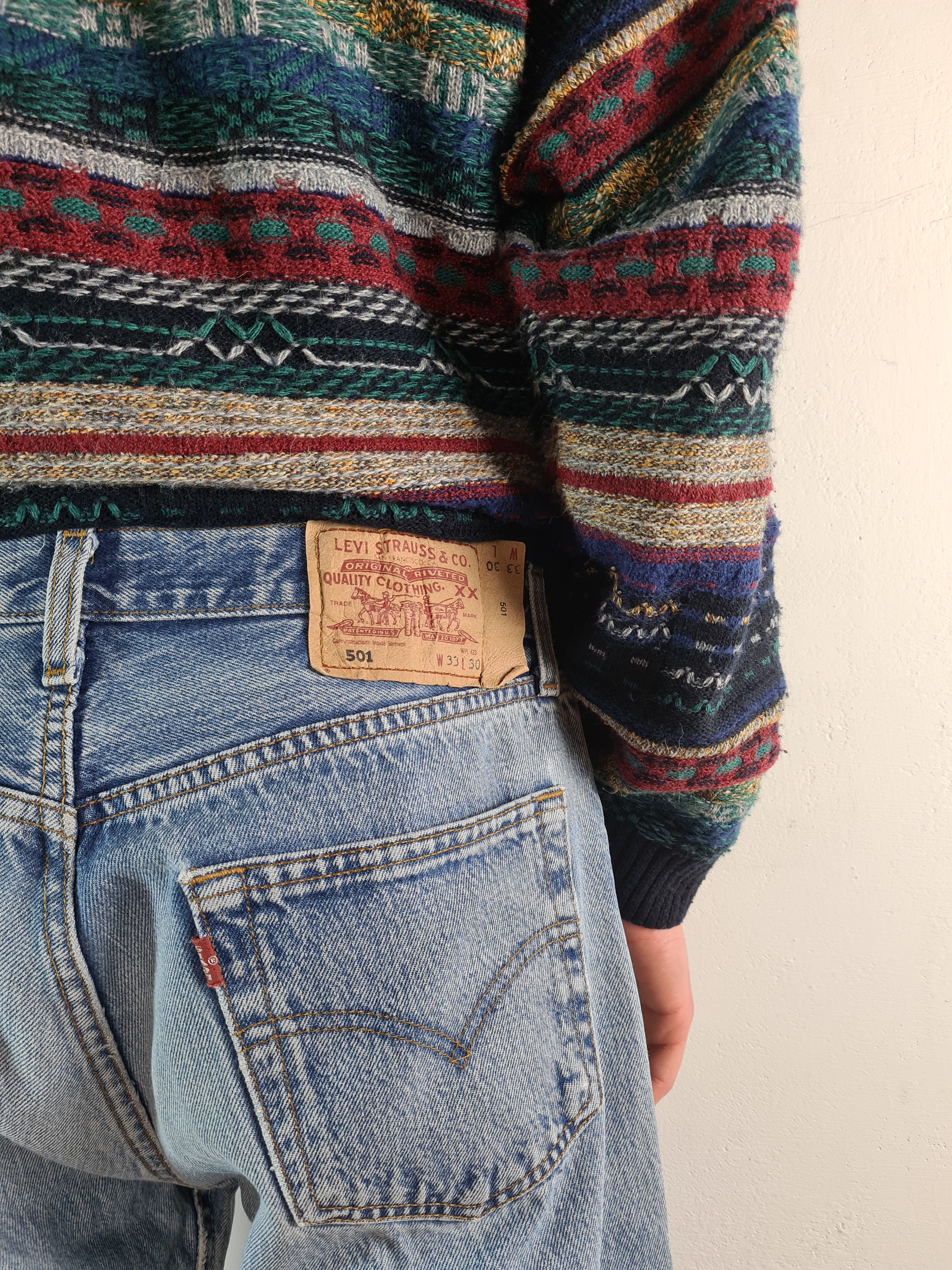 Vintage Levis Jeans 501 Hellblau W33 L30 - RareRags