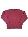 Vintage Ralph Lauren Strickjacke Basic Dunkelrot L-XL