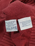 Vintage Ralph Lauren Strickjacke Basic Dunkelrot L-XL