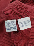 Vintage Ralph Lauren Strickjacke Basic Dunkelrot L-XL