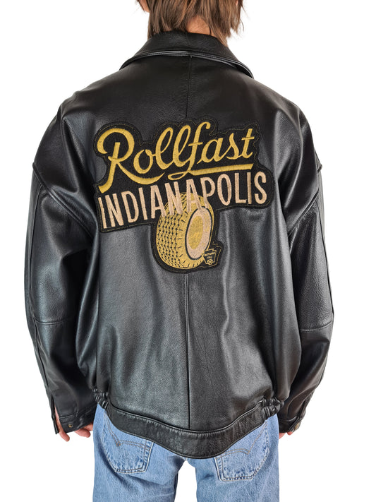 Vintage Super Bowl Lederjacke Indianapolis Rollfast XL-XXL