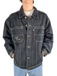 Y2K Full Count Jeansjacke Sportswear Dunkel L