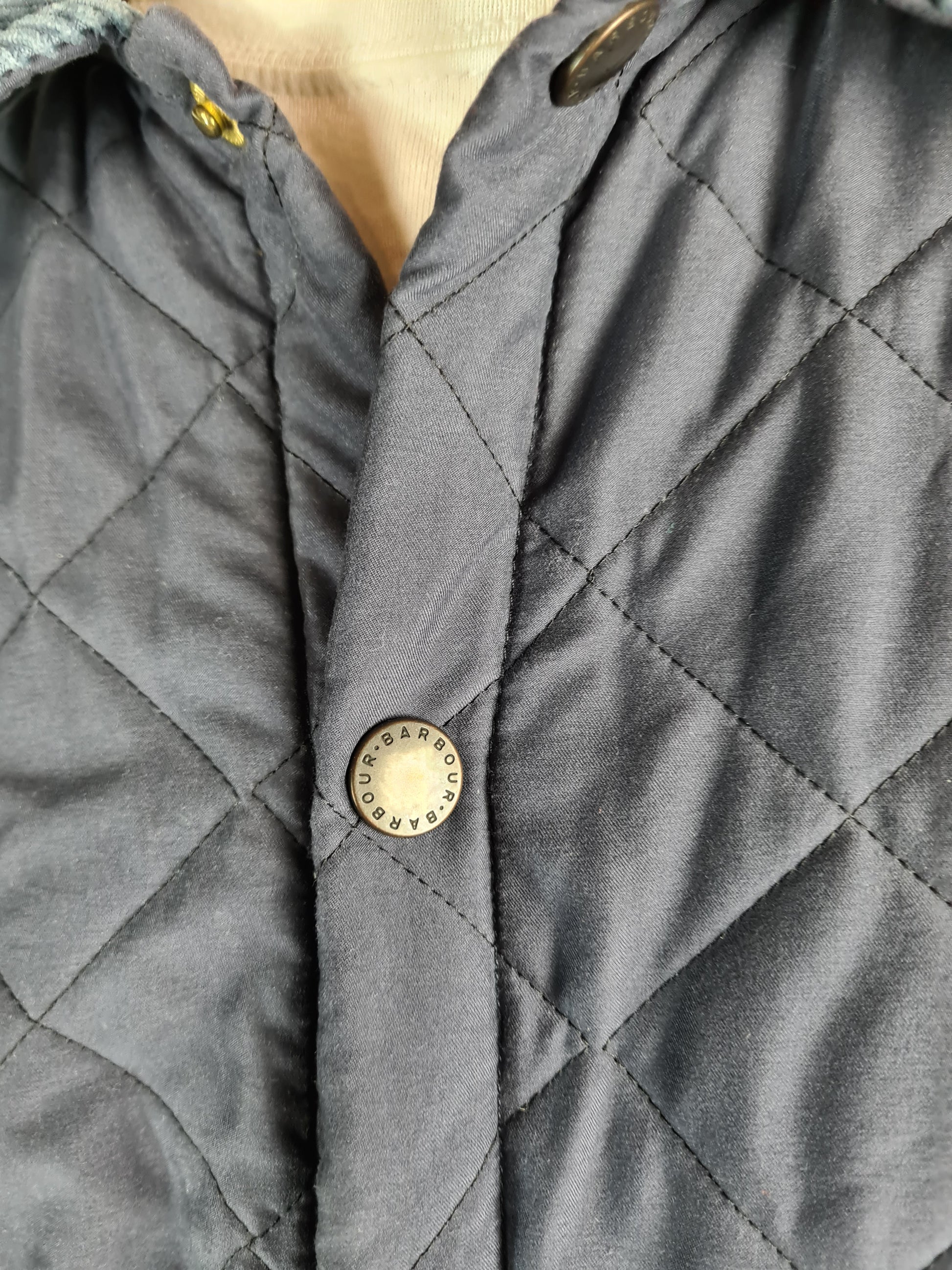 Basic Barbour Steppjacke D371 Eskdale Jacket Dunkelblau M - RareRags