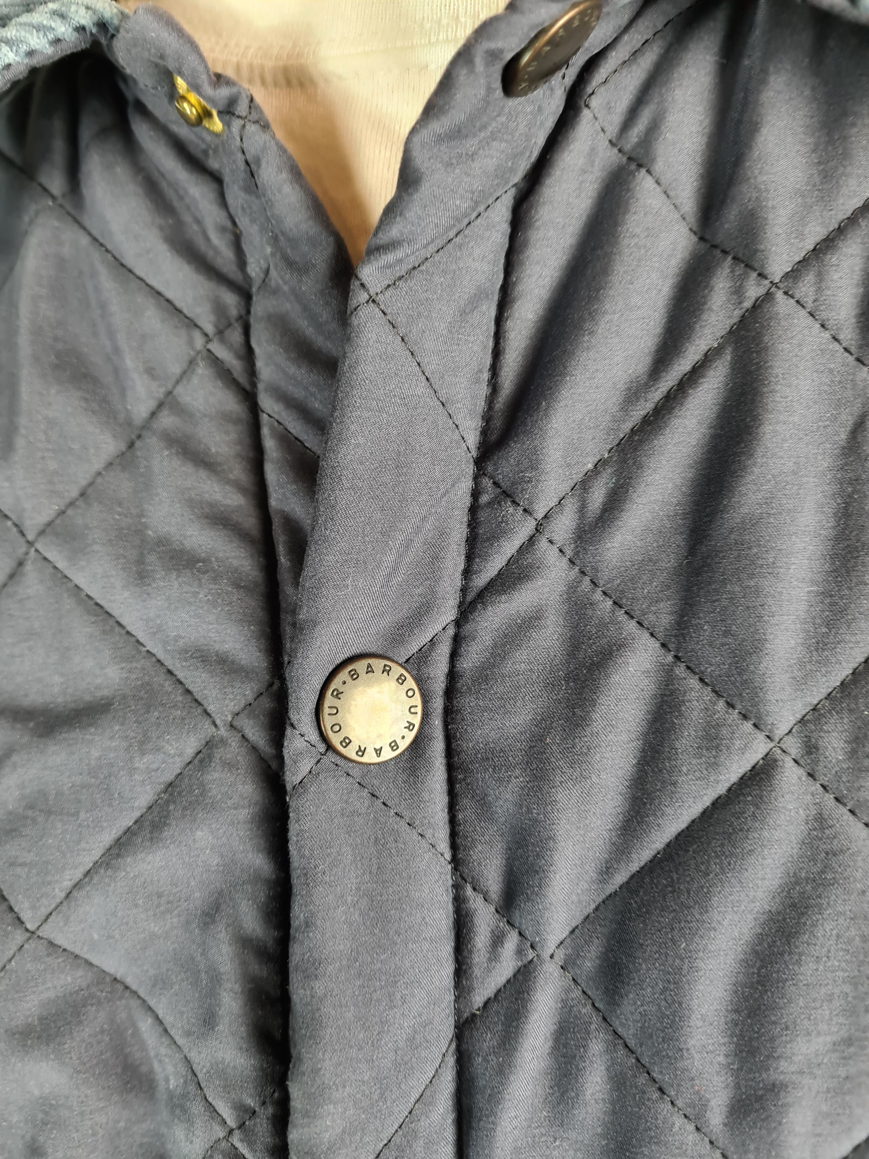 Basic Barbour Steppjacke D371 Eskdale Jacket Dunkelblau M - RareRags