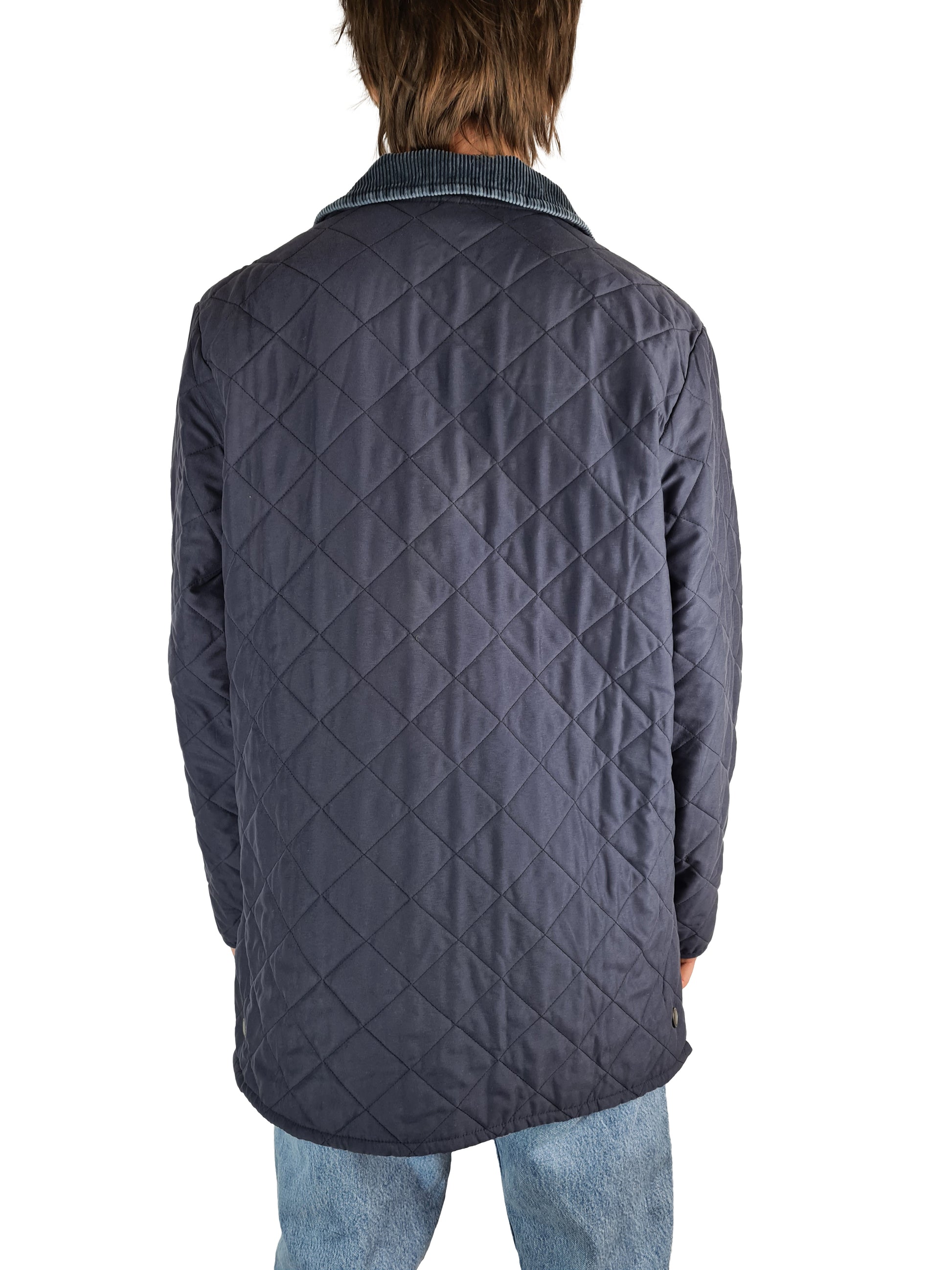 Basic Barbour Steppjacke D371 Eskdale Jacket Dunkelblau M - RareRags