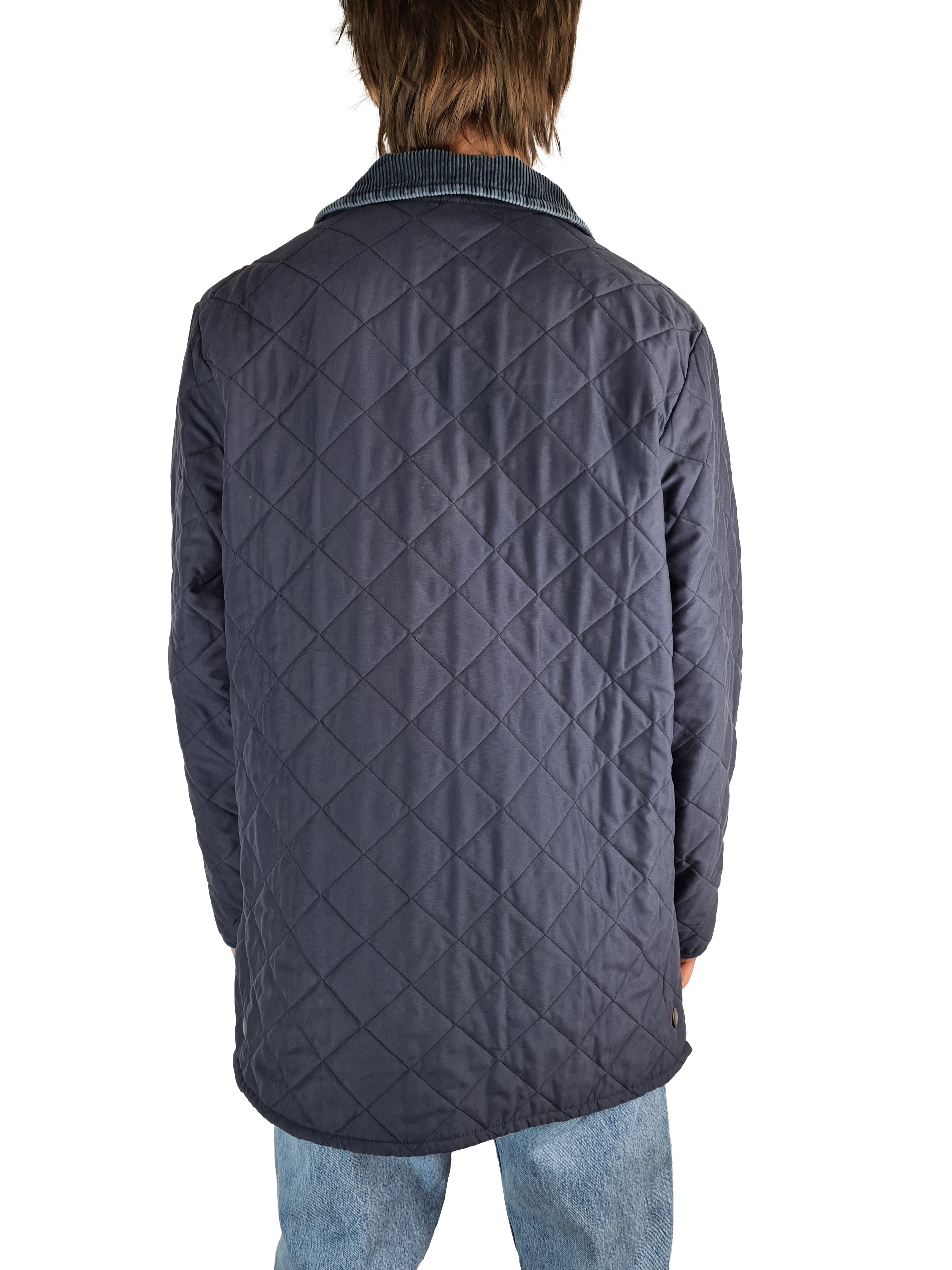 Basic Barbour Steppjacke D371 Eskdale Jacket Dunkelblau M - RareRags