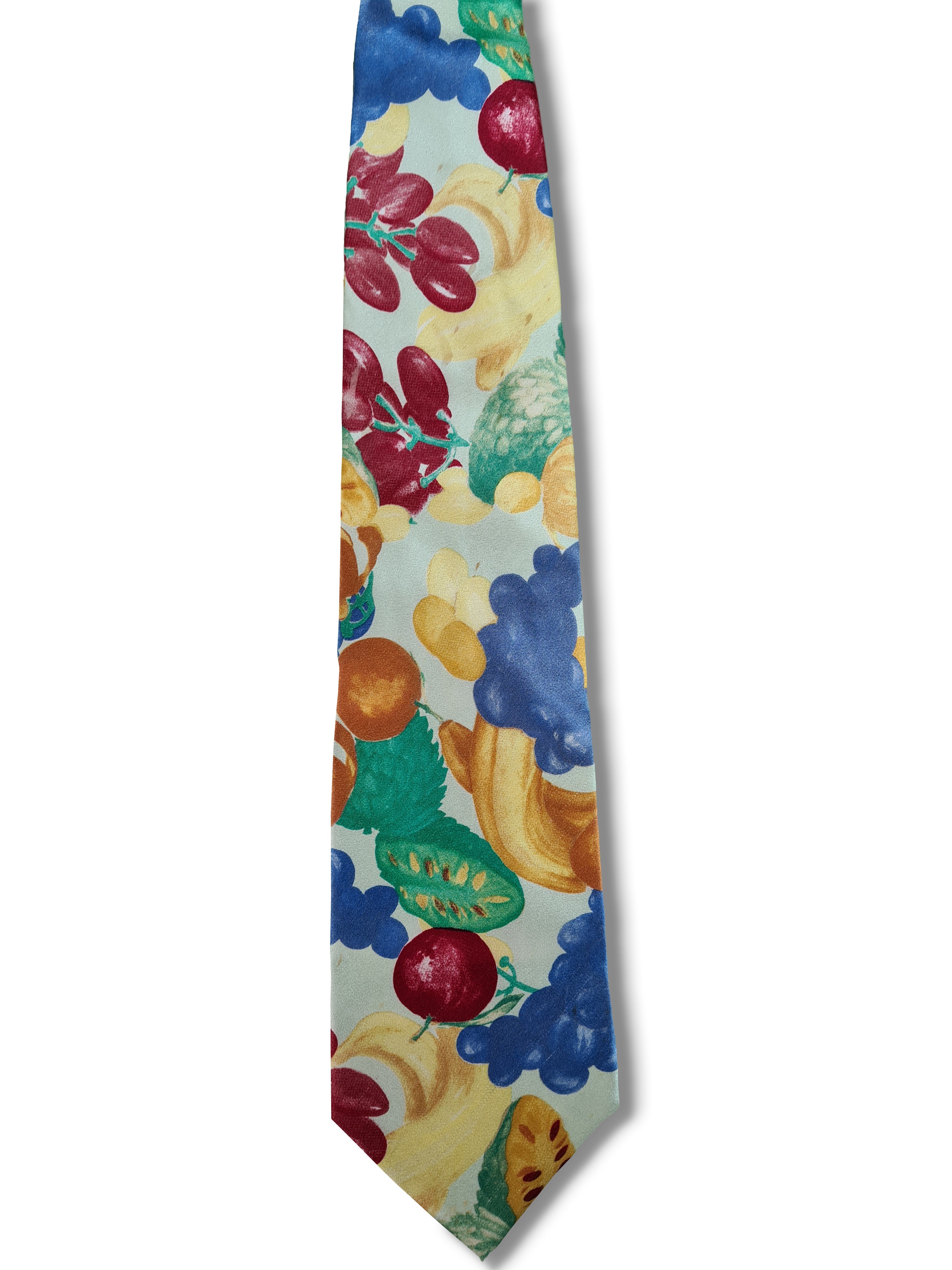 Vintage Kenzo Krawatte Früchte Bunt - RareRags