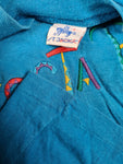 Vintage St. Jacks Shirt Costa Rica Single Stitched Bestickt Blau L
