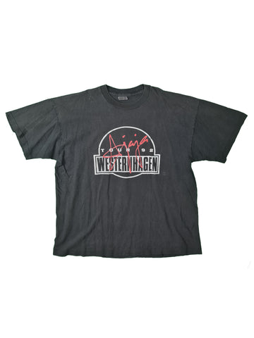 Vintage Westernhagen Shirt Tour 1992 Schwarz Faded XL-XXL