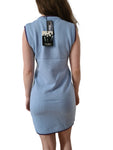 Y2K Fubu Kleid Aus Dickerem Stoff Hellblau S
