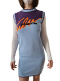 Y2K Fubu Kleid Aus Dickerem Stoff Hellblau S
