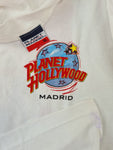 Vintage Planet Hollywood Shirt Madrid Torero 1998 Backprint Weiß XL