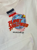 Vintage Planet Hollywood Shirt Madrid Torero 1998 Backprint Weiß XL