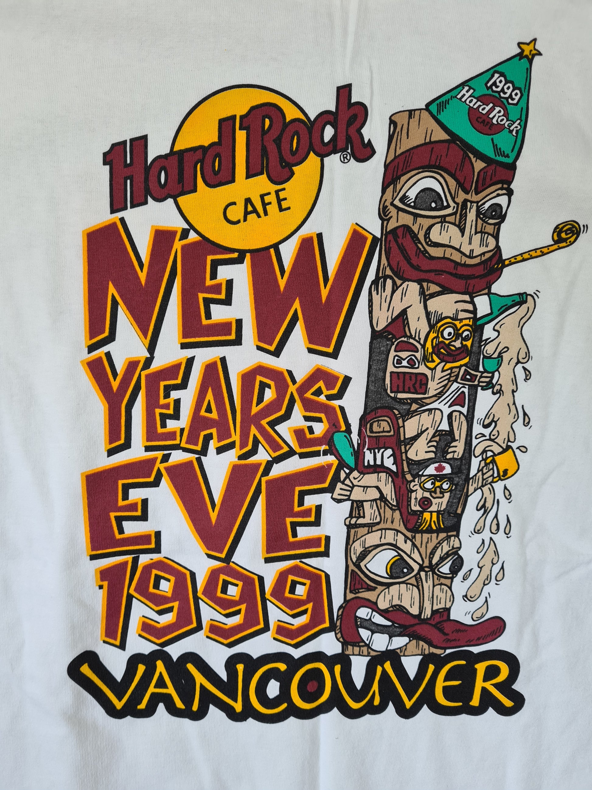 Vintage Hard Rock Cafe Shirt Vancouver 1999 Gildan Ultra Cotton L - RareRags