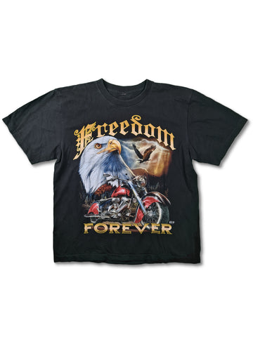 Vintage Wild Shirt Freedom Forever Schwarz M-L