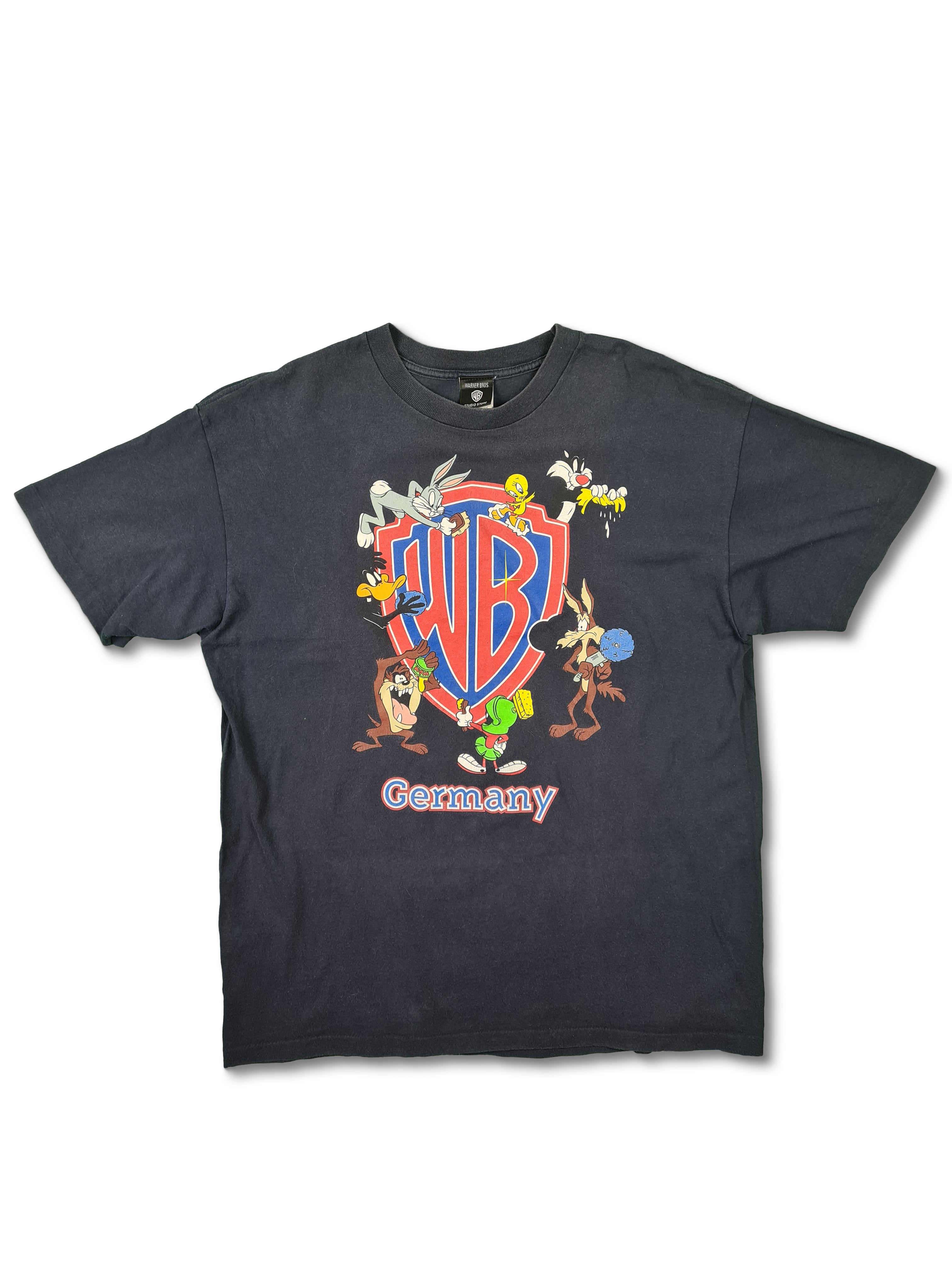 Rare! Vintage Warner Bros Shirt Germany Single Stitched 1998 Made in USA XL - RareRags