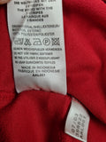 Vintage Adidas Shirt Spellout Bestickt Rot L