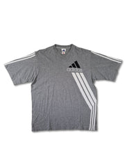 Vintage Adidas Shirt Logo Bestickt Grau XL - RareRags