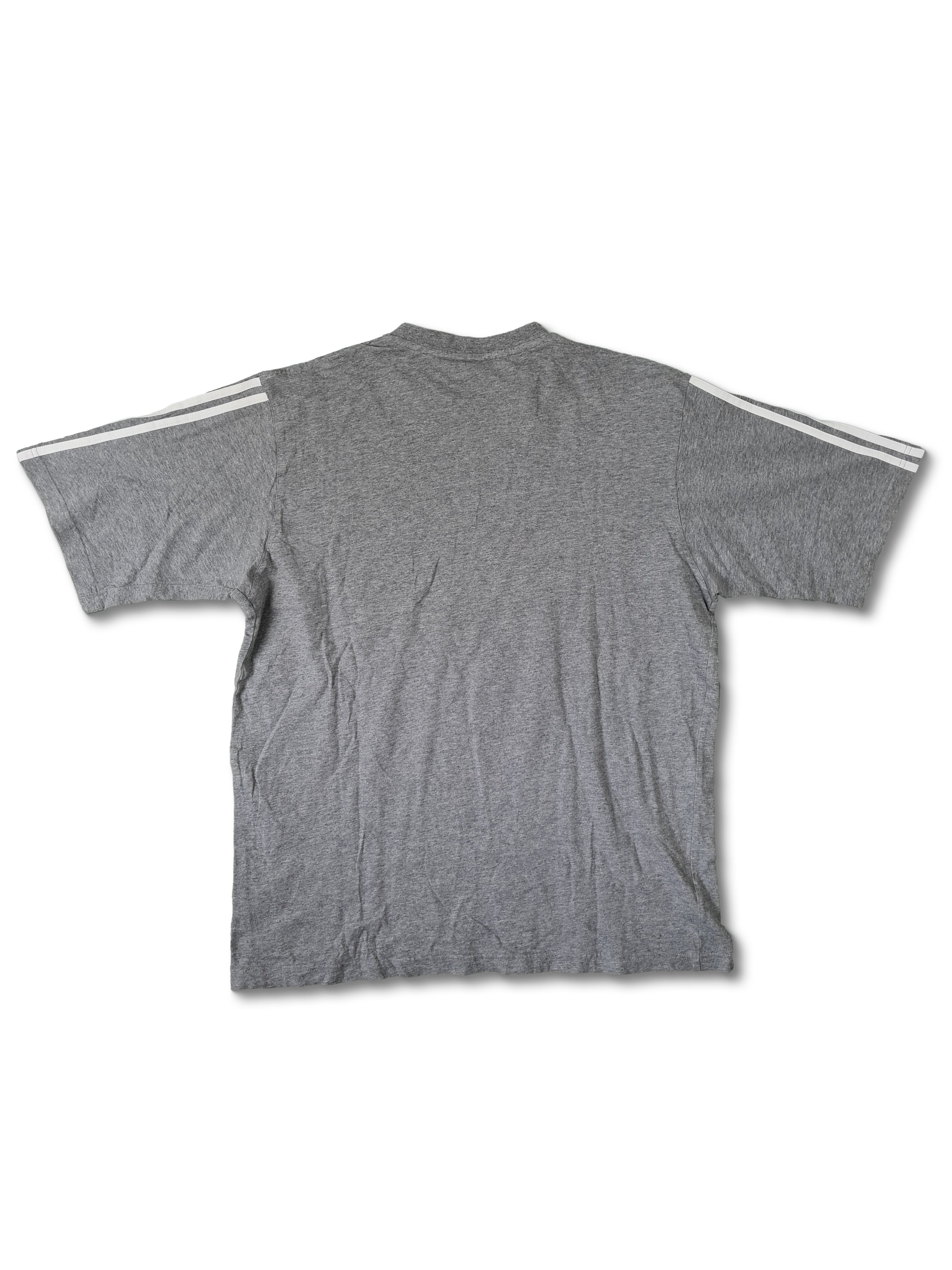 Vintage Adidas Shirt Logo Bestickt Grau XL - RareRags