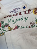 Vintage Ivy Time Chipie Shirt "It's Juicy" Bestickt M