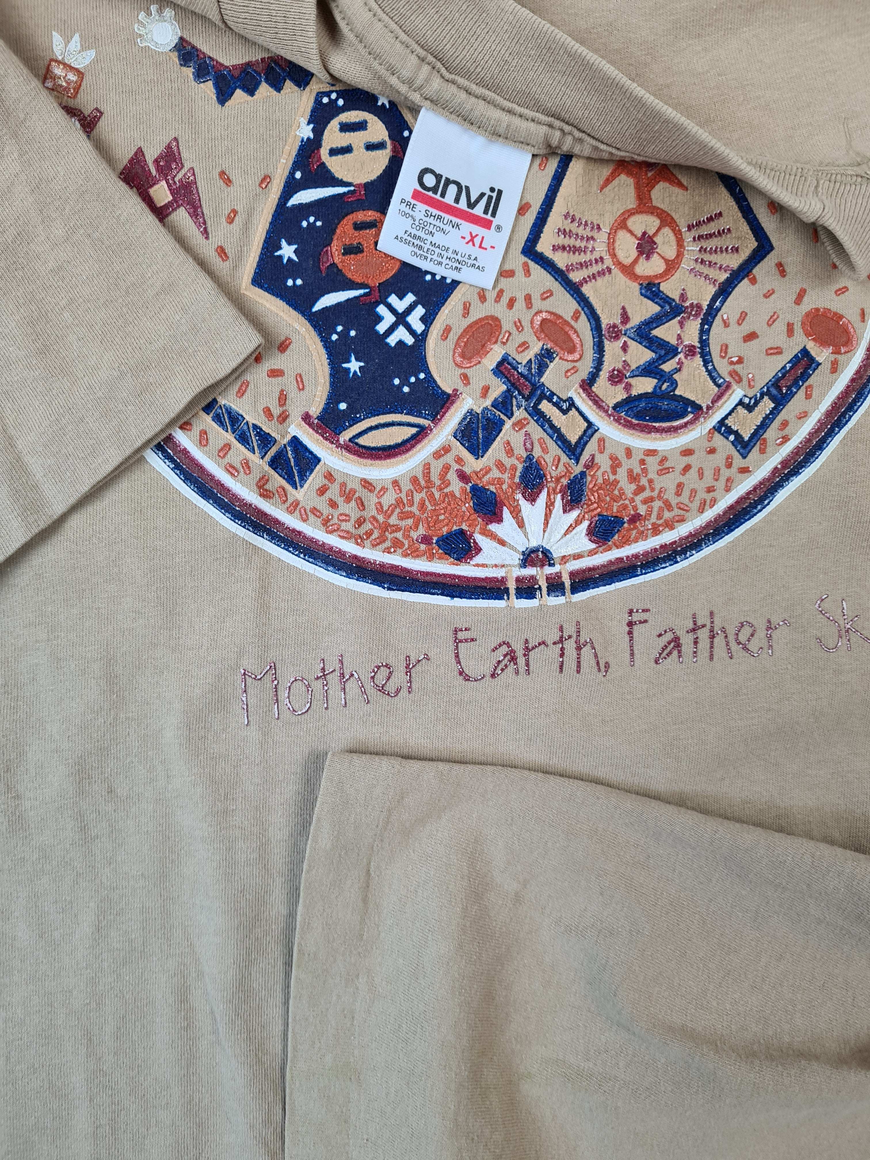Vintage Anvil Shirt San Diego "Mother Earth, Father Sky" Single Stitched Made In USA XL - RareRags