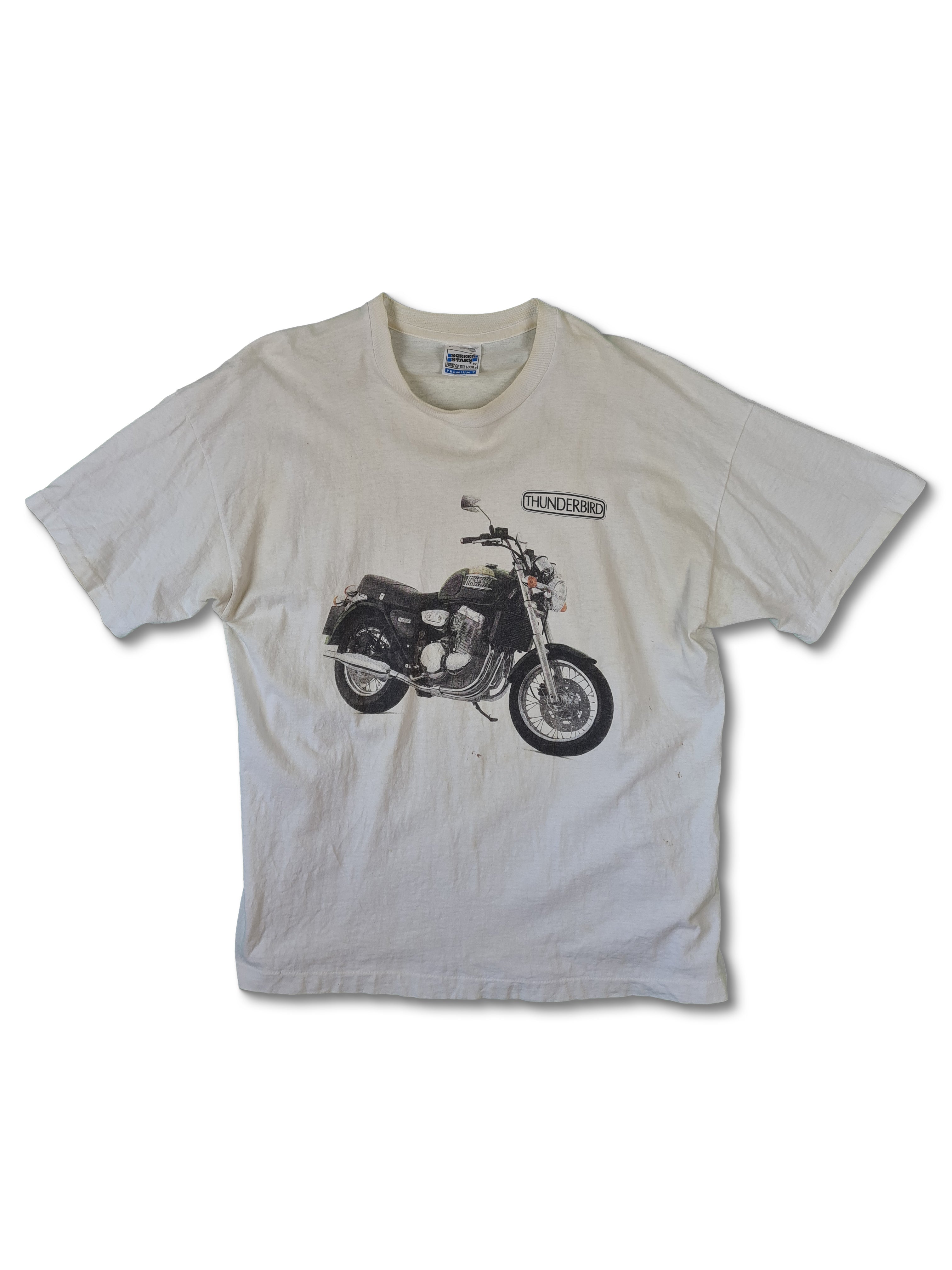 Vintage Screen Stars Shirt Thunderbird Biker Single Stitched XL - RareRags