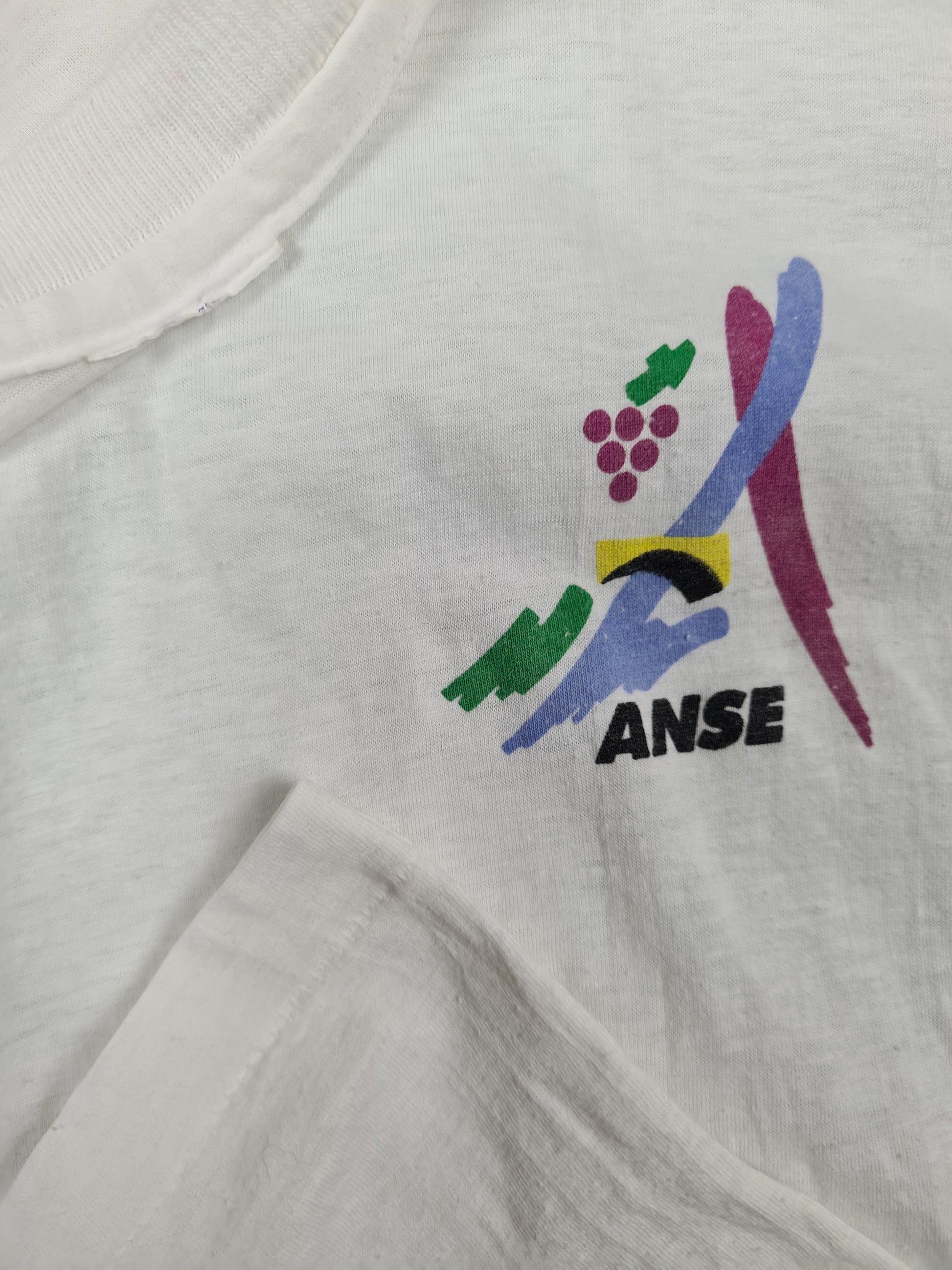 Vintage Noname Shirt Anse Single Stitched S-M - RareRags