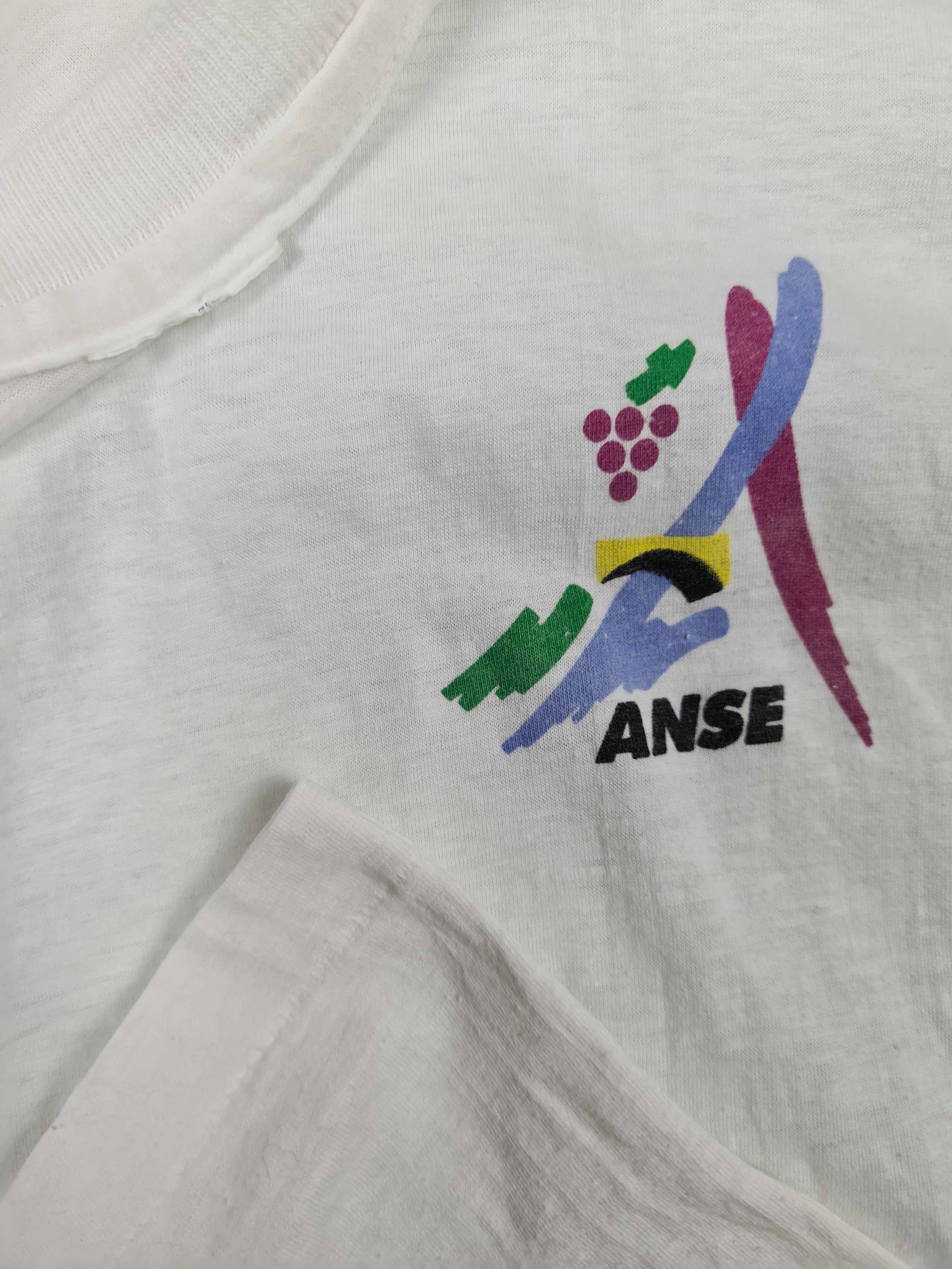 Vintage Noname Shirt Anse Single Stitched S-M - RareRags