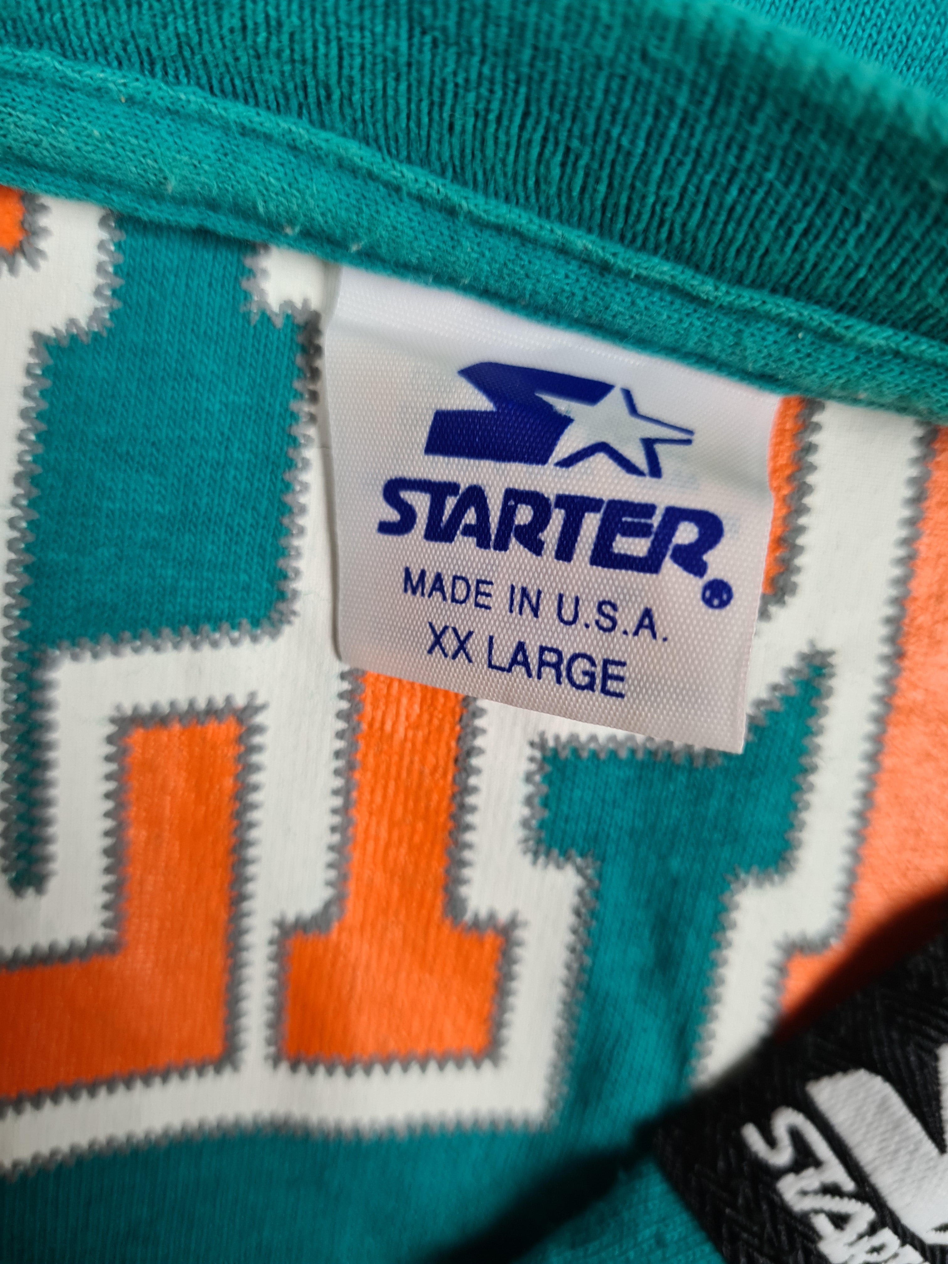 Vintage Starter Shirt Dolphins Football Made in USA XXL - RareRags
