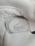 Modernes Lacoste Poloshirt Monochrome Big Croc Weiß XXXL