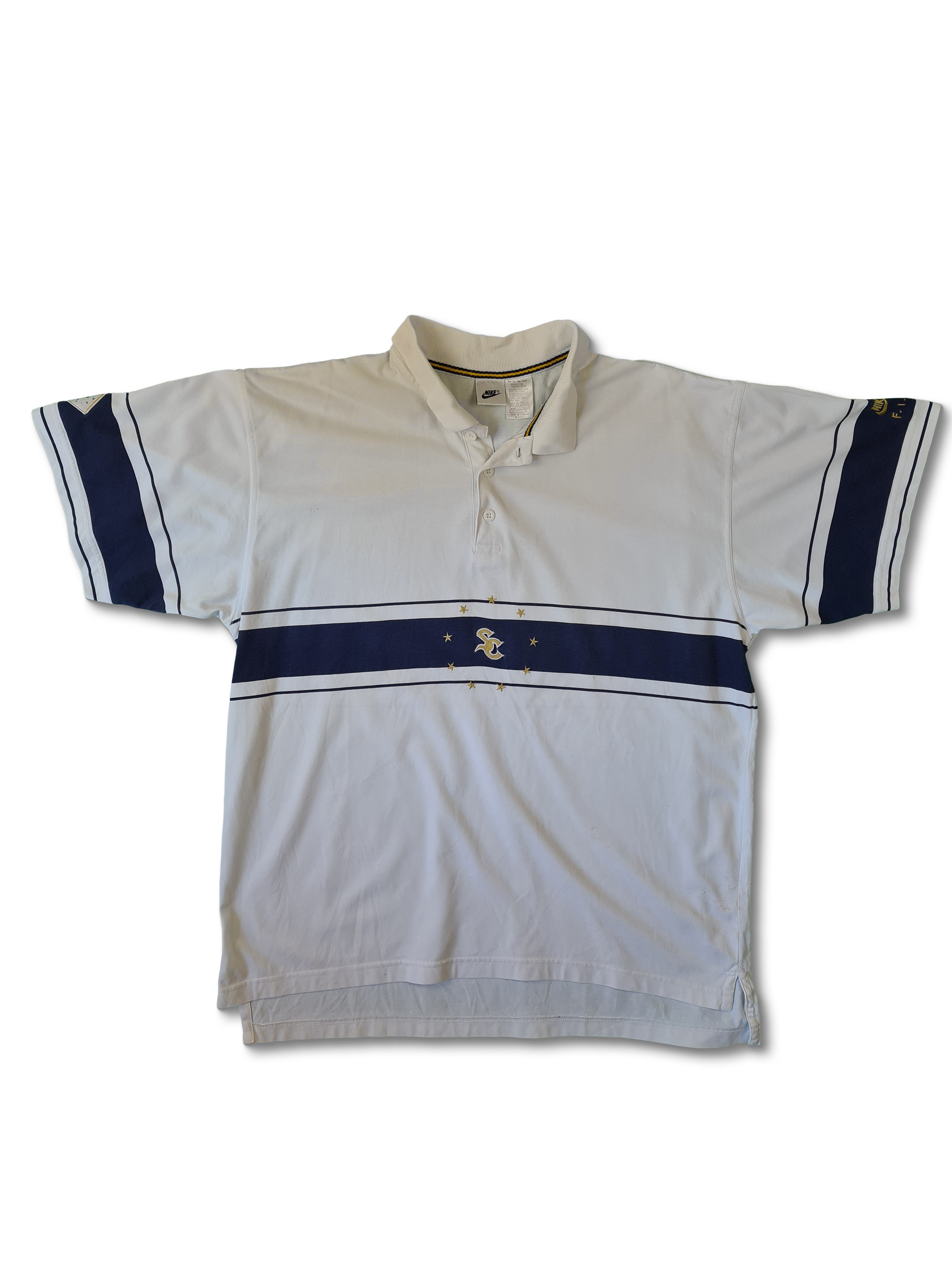 Rare! Nike Polo-Shirt Supreme Court Weiß Lila L - RareRags