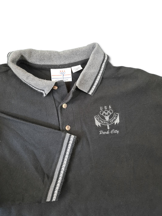 Vintage USA Poloshirt Olympic Spirit Park City XL