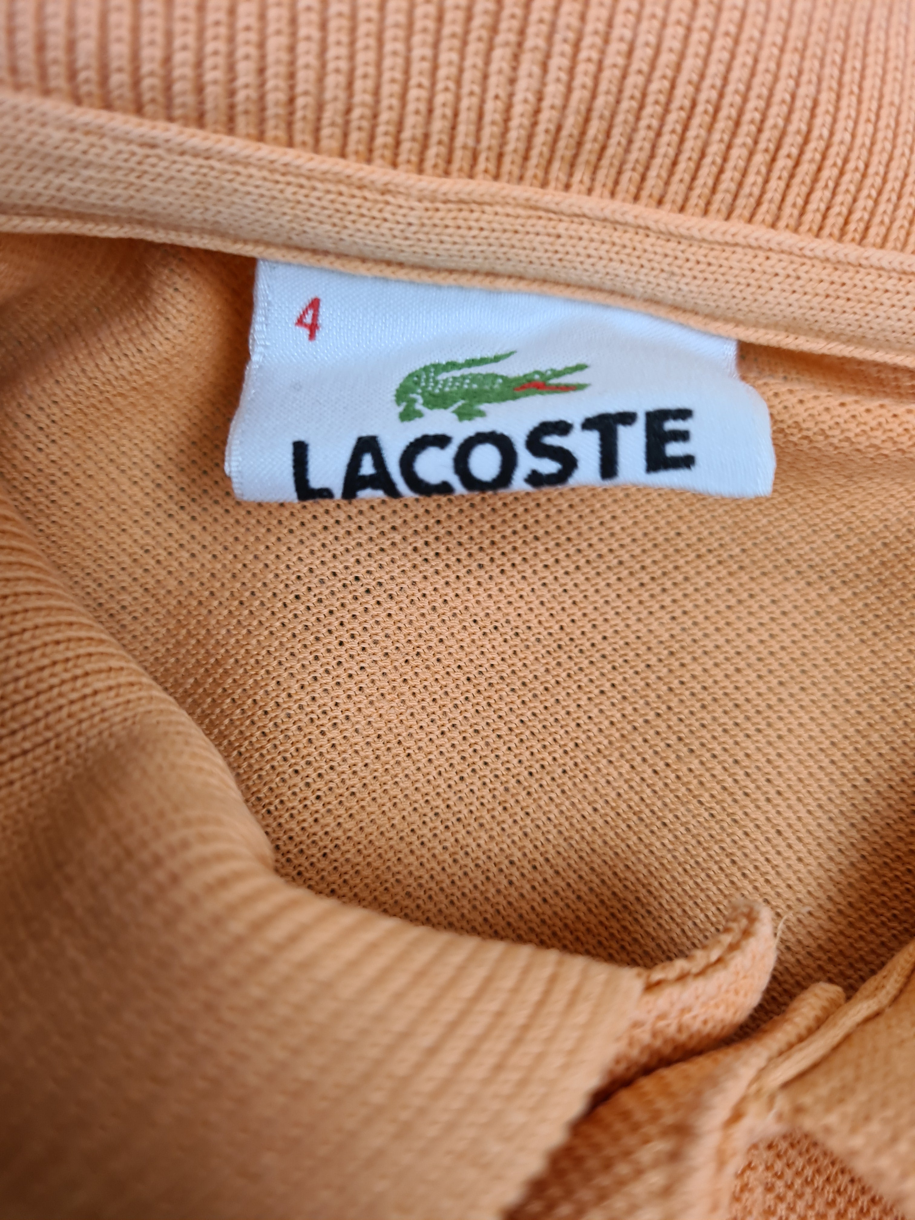 Modernes Lacoste Poloshirt Classic Pikee Orange M - RareRags