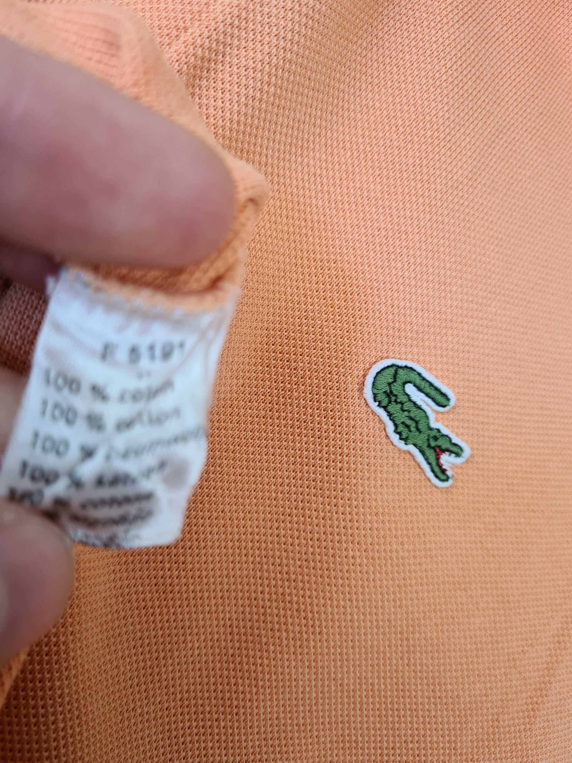 Modernes Lacoste Poloshirt Classic Pikee Orange M - RareRags